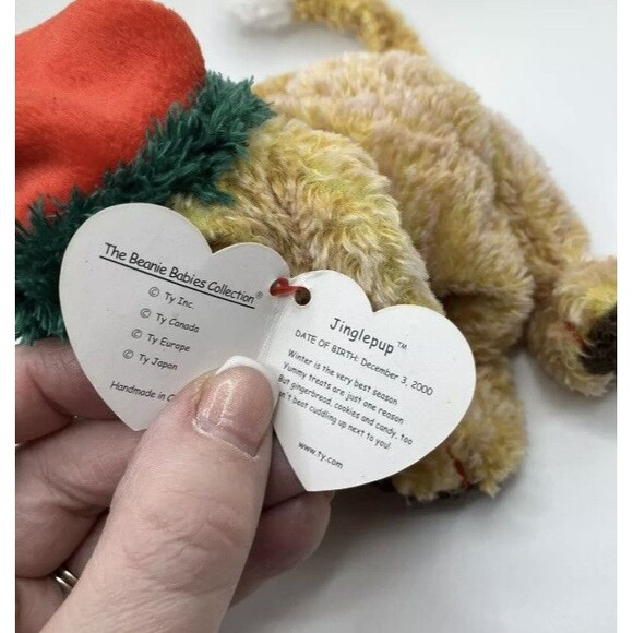 Lot Of Ty Beanie Babies Jinglepup, Patti, Hippity, Wise, Chocolate, Wiser - Picture 15 of 16
